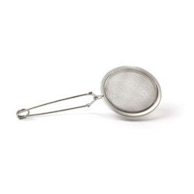 Infusor de Chá Bola Perfurada Fina com Pinça Aço Inoxidável