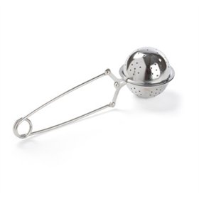Infusor de Chá Bola Perfurada com Pinça Aço Inoxidável