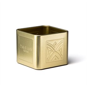Mini Lata Vazia para 6/8 Saquetas de Chá em Metal Dourado
