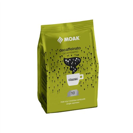 Café Cápsulas ForYou Single MOAK Descafeinado 100un