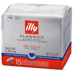 Café Cápsulas MPS ILLY Longo 15un