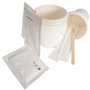 Kit Eco Friendly Copos Papel Café / Mexedor / Açucar 100un