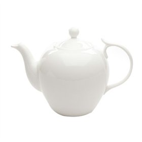 Bule Porcelana Bone China Branco com Filtro 1,4L