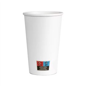Copos 475ml Papel 16oz Branco 50un