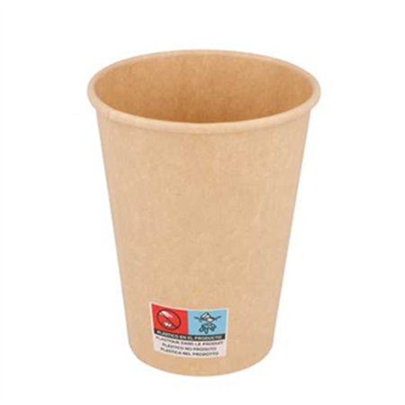 Copos 360ml Cartão Kraft 12oz Bebidas Quentes 50un