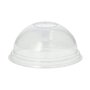 Tampa PET Redonda 9,5cm Transparente Cúpula S/Orificio 50un