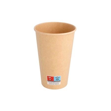 Copos 480ml Cartão Kraft 16oz Bebidas Quentes 50un