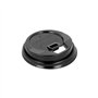 Tampa Alta para Copos 120ml Ø6,2cm Preto PS 100un