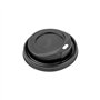 Tampa Alta para Copos 240ml Ø8cm Preto PS 100un