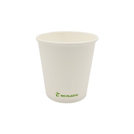 Copos 118ml Papel 4oz Plastic Free Branco 50un