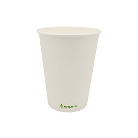 Copos 355ml Papel 12oz Plastic Free Branco 50un