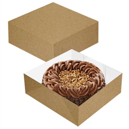 Caixa Cartolina Kraft 24x24x9,5cm 50un