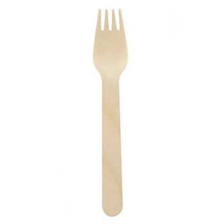 Garfos Madeira 16cm 100un