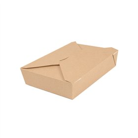 Caixa Cartolina Kraft 19,6x14x4,5cm 1470ml THEPACK 50un
