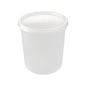 Embalagem Redonda Alimentar 1000ml PP c/Tampa 25un