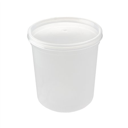 Embalagem Redonda Alimentar 1000ml PP c/Tampa 25un