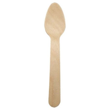 Colheres Sobremesa Madeira 12,5cm 100un