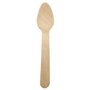 Colheres Sobremesa Madeira 12,5cm 100un