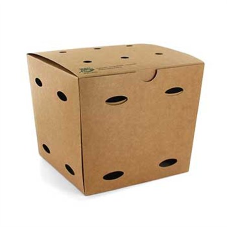 Caixa Cartolina Kraft 14x14,5x14,5cm Batatas Fritas 2500ml