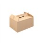 Caixa 28x20x15cm Asa Menu Lunch Box Kraft 1un