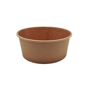 Saladeiras 700ml Cartão Redondo Ø150mm Cor Kraft 50un