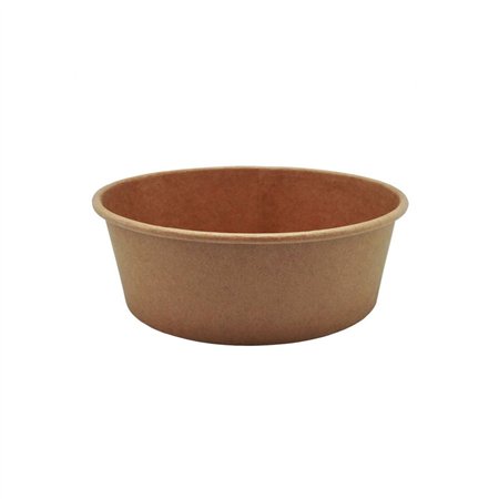 Saladeiras 1100ml Cartão Redondo Ø185mm Cor Kraft  50un