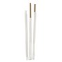 Palhinhas 20cmx6mm Papel Kraft (Emb Individual) 100un