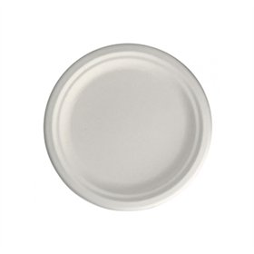 Pratos 26cm Cana de Açucar Cor Natural 50un