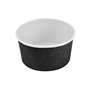 Saladeiras 1000ml Cartão Redondo  Ø150mm Cor Preto 50un