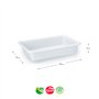 Tabuleiro Hotelaria 30x21x6cm 2L Branco