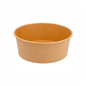Saladeiras 750ml Cartão Redondo Ø150mm Cor Kraft 50un