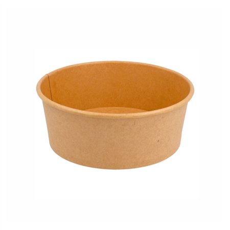 Saladeiras 750ml Cartão Redondo Ø150mm Cor Kraft 50un