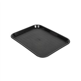 Tabuleiro 27,5x35,5cm Fast Food PP Preto