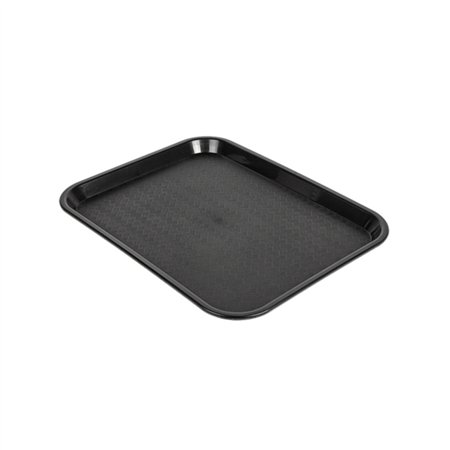 Tabuleiro 27,5x35,5cm Fast Food PP Preto