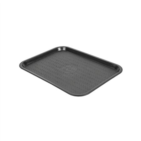 Tabuleiro 30,4x41,4cm Fast Food PP Preto