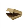 Caixa Hamburguer Kraft 600ml 14x14x7cm 50un