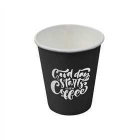 Copos 200ml Papel 7oz Vending Preto 50un
