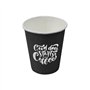 Copos 200ml Papel 7oz Vending Preto 50un
