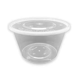 Embalagem Redonda Alimentar 1000ml PP c/Tampa 50un