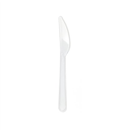 Facas PS Reutilizáveis 18cm Transparente 50un