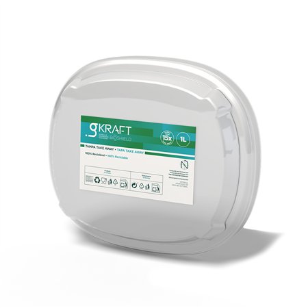 Tampa Transparente para Saladeira gKRAFT 15un