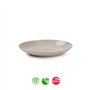 Pratos 16cm Plástico Reutilizável Classic Redondo Bege 1un