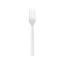 Garfos C-PLA Reutilizáveis 17cm Branco 100un