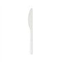 Facas C-PLA Reutilizáveis 18cm Branco 100un