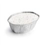 Embalagem Alimentar Alumínio 2400ml Oval c/Tampa 100un