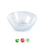 Tigela 13,5cm Plástico Reutilizável Cristal Transparente 1un