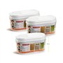 Caixa Multiusos 500ml Plástico c/Tampa Totem Branco 3un