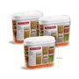 Caixa Multiusos 1000ml Plástico c/Tampa Totem Branco 3un