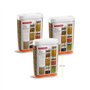 Caixa Multiusos 1500ml Plástico c/Tampa Totem Branco 3un