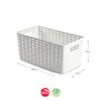 Caixa Arrumação Rattan Nº1 5L Branco
